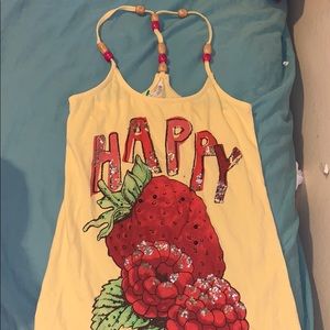 Happy strawberry tank top